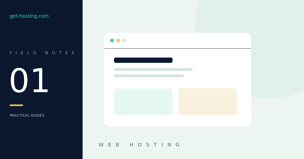 How to choose web hosting for a small business — get-hosting.com practical guide