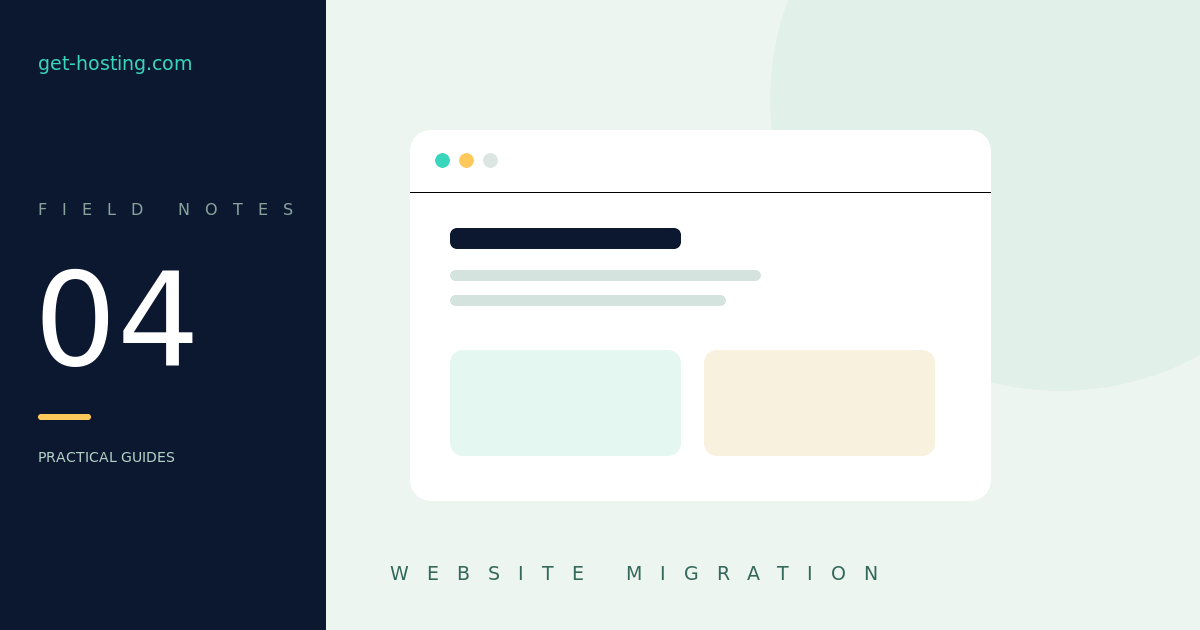 A website migration checklist that includes email and rollback — get-hosting.com practical guide